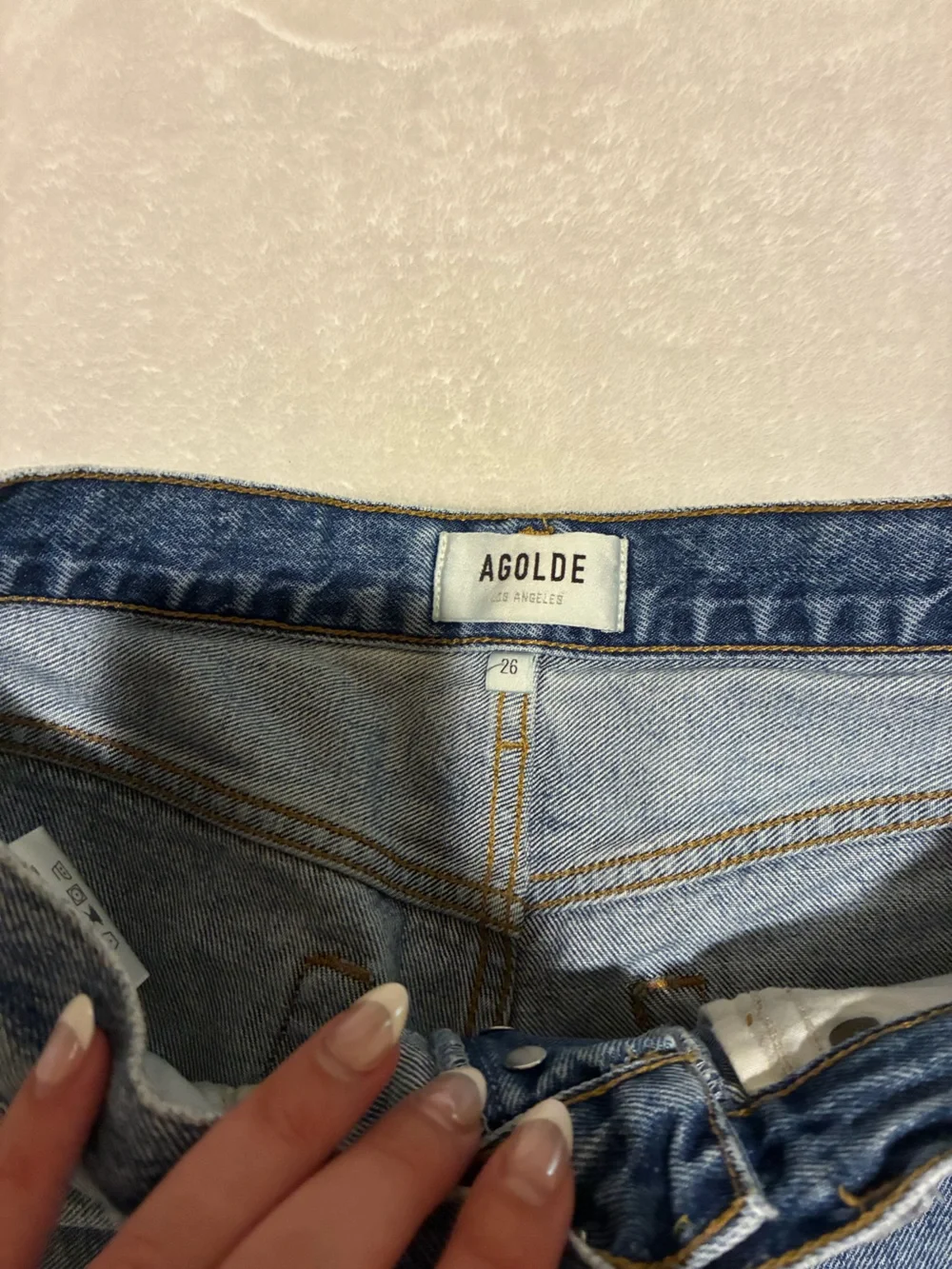 Agolde cutoff jean